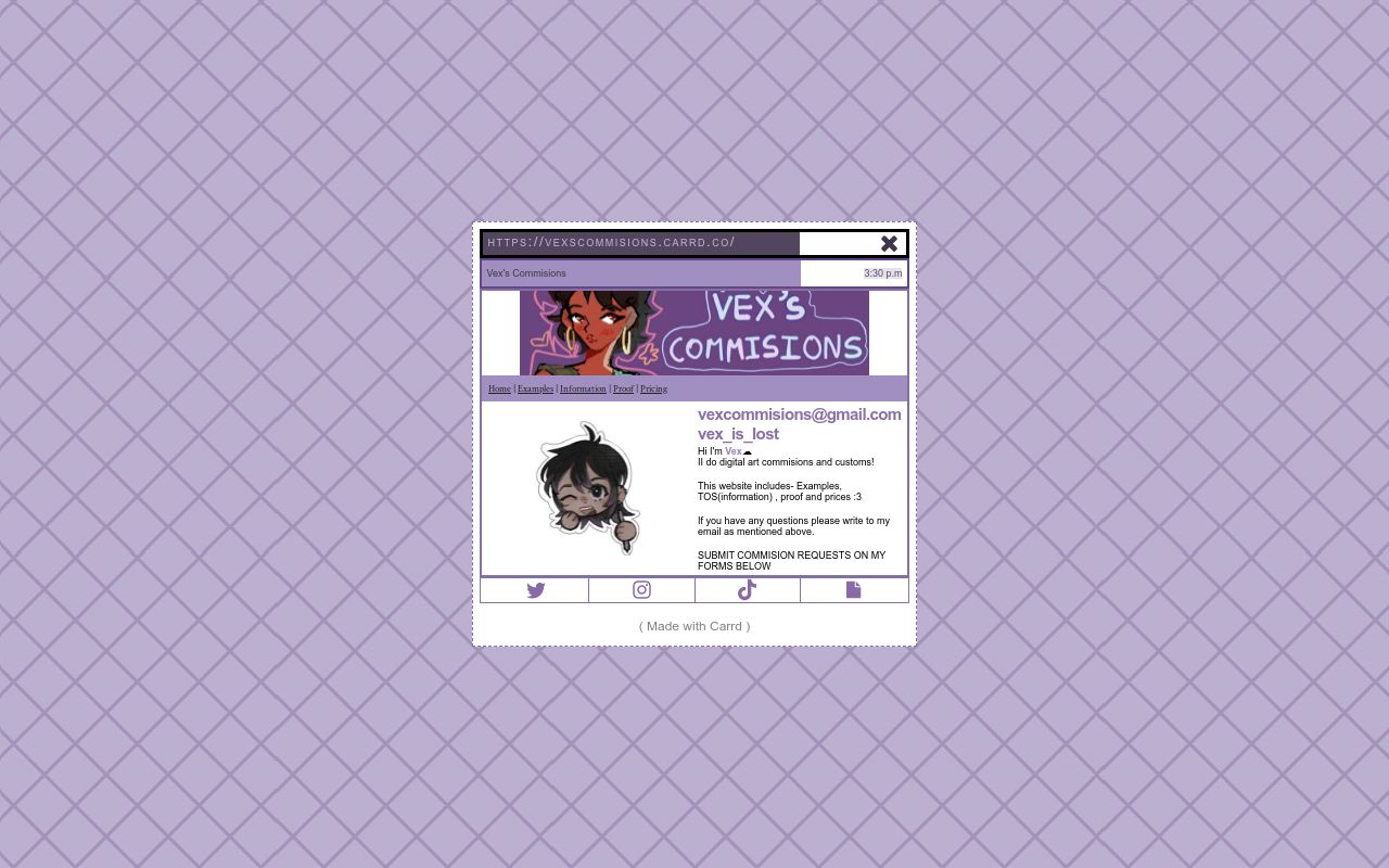 Vex's Commisions